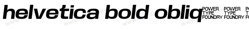 helvetica bold obliq字体转换